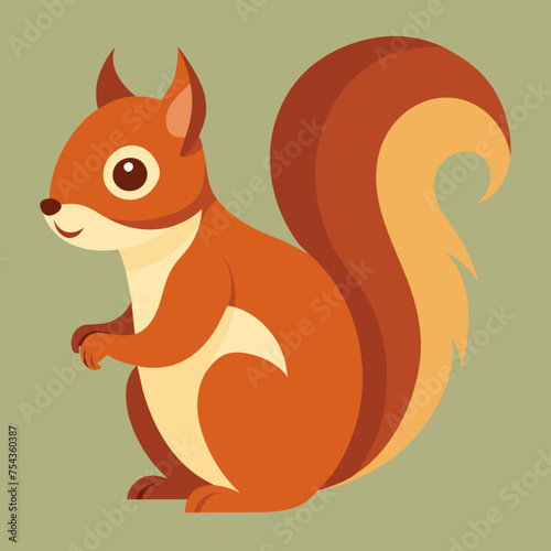 squirrel pet vector illustration draw cartoon pretty
cute