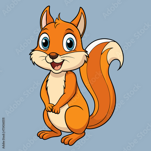 squirrel pet vector illustration draw cartoon pretty
cute