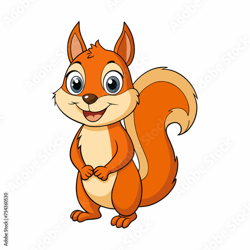 squirrel pet vector illustration draw cartoon pretty
cute