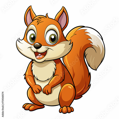 squirrel pet vector illustration draw cartoon pretty
cute