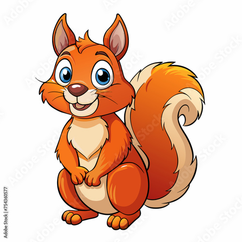 squirrel pet vector illustration draw cartoon pretty
cute
