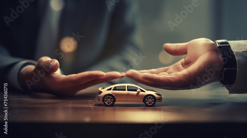 Car insurance concept illustration photo