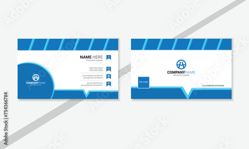 Double sided business card . Crative and modern business card. photo
