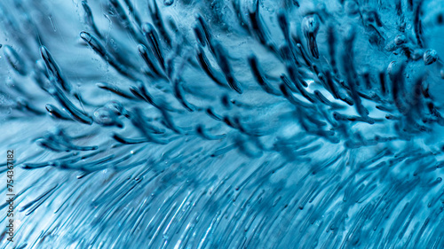 This is an image of frozen structured water