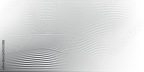 Abstract halftone wave dotted background. Futuristic twisted grunge pattern, dot, circles. Vector modern optical pop art texture for posters, business cards, cover.