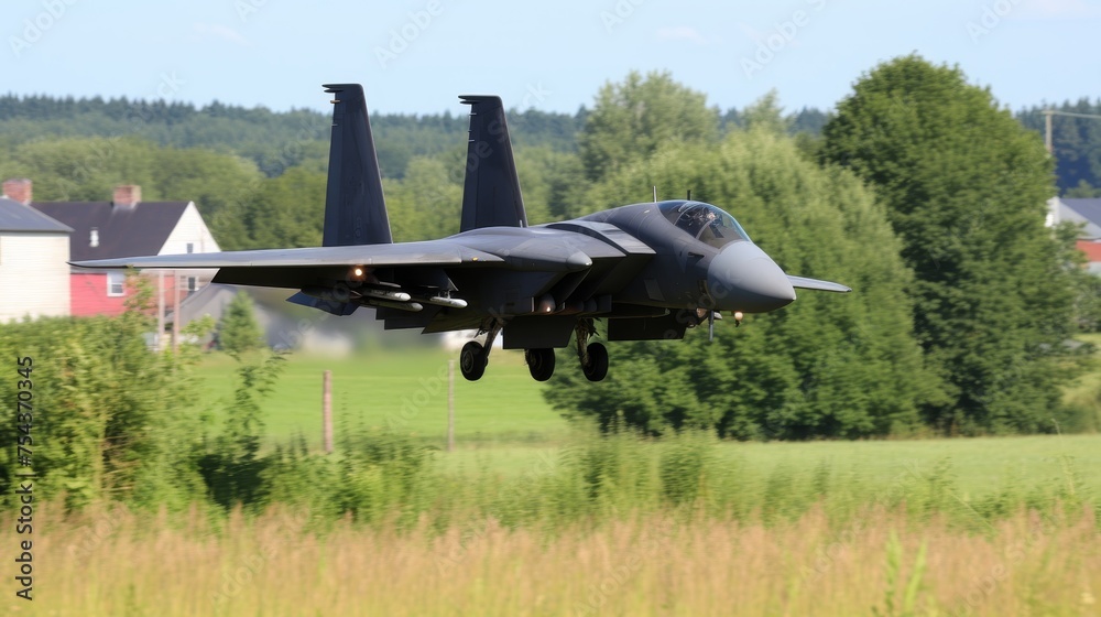 High-quality image of an american fighter jet soaring into clear blue skies for aviation enthusiasts High-quality image of an american fighter jet soaring into clear blue skies for aviation enthusiasts