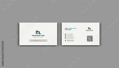 Creative and modern business card template  layout.