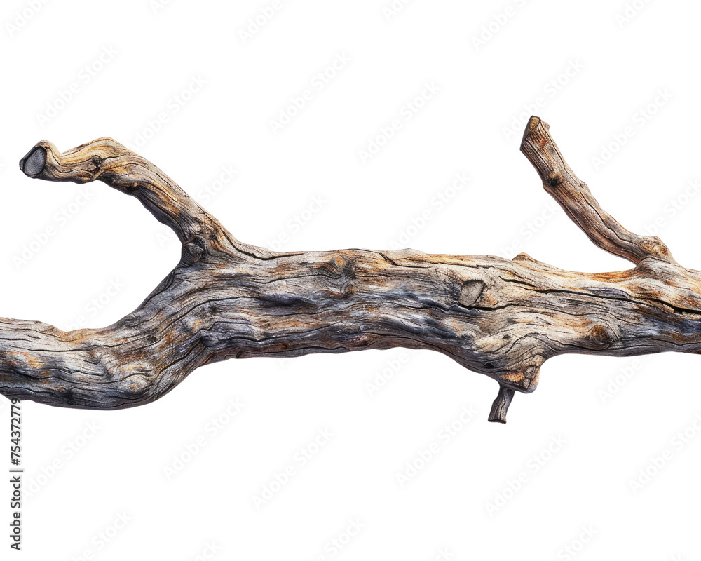 Dry old branch isolated on transparent background Dry old branch isolated on transparent background