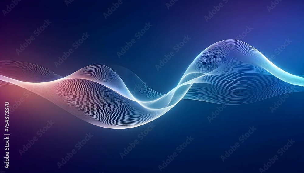 Waves are made up of rotating particles. abstract graphics science and technology sense background