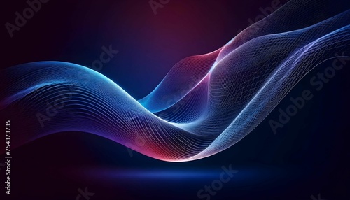 Waves are made up of rotating particles. abstract graphics science and technology sense background 