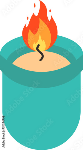 Candle Lite Illustration