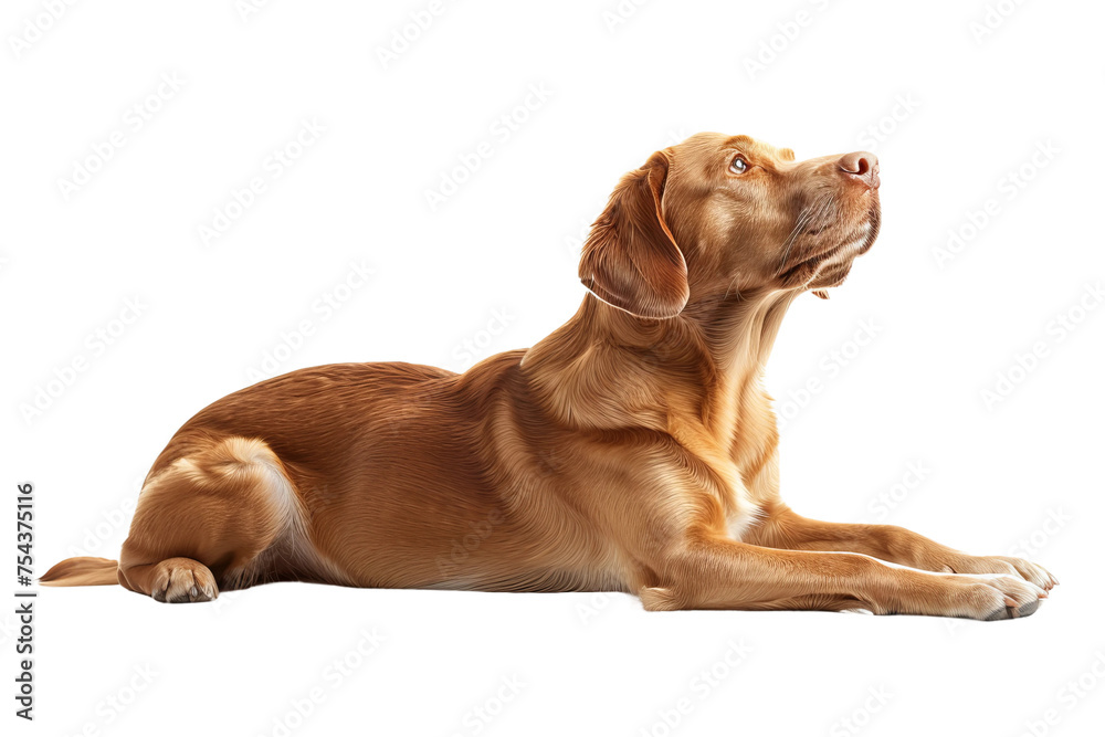 side view of dog isolated on white background
side view of dog isolated on white background
