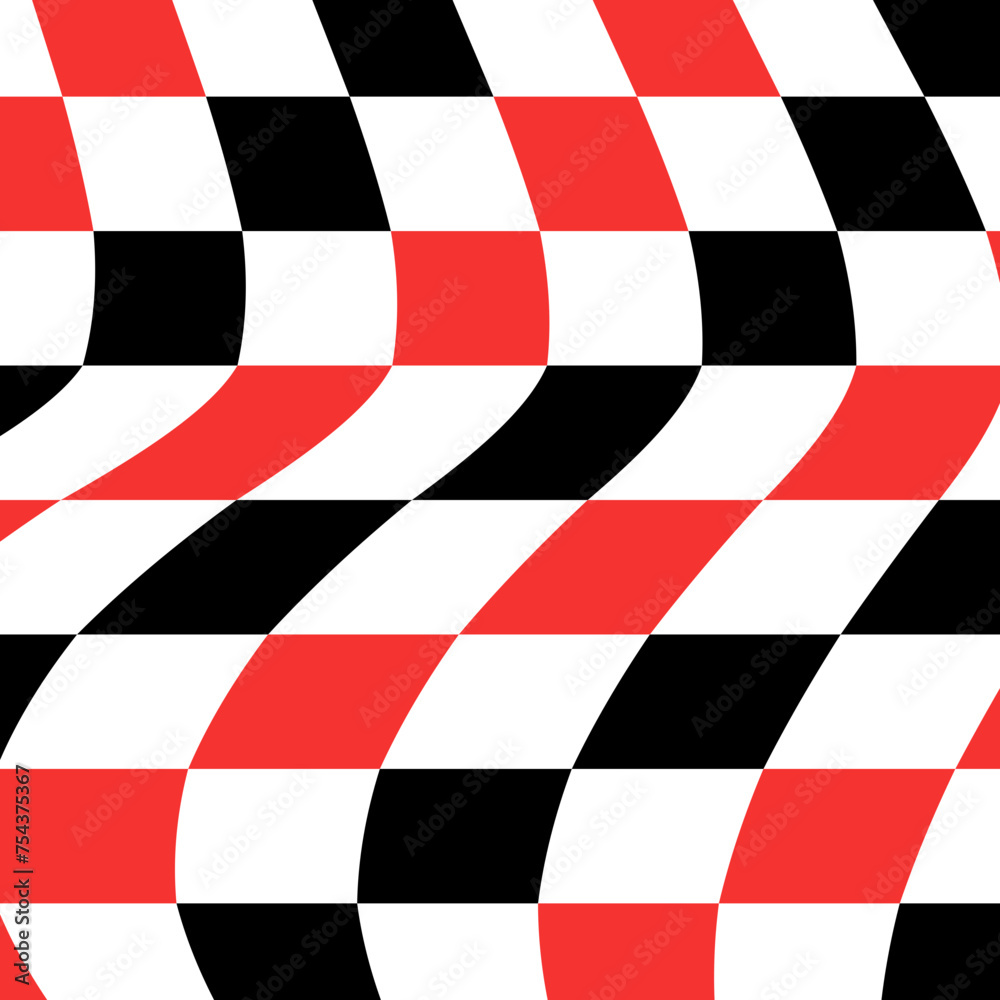 Obraz premium Checker Board Colorful Pattern