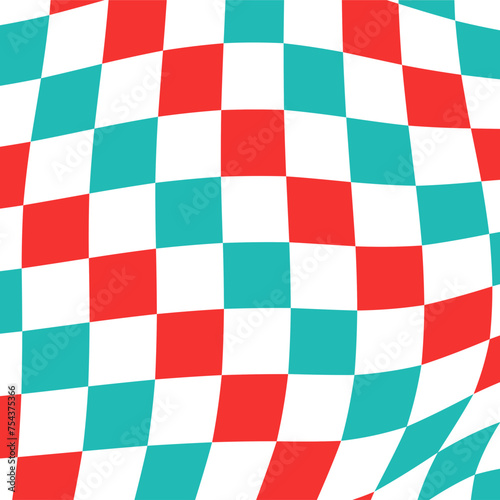 Checker Board Colorful Pattern