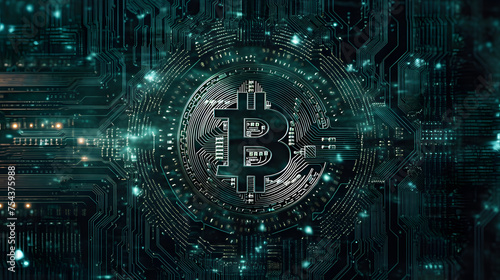 an image of the bitcoin icon in the background