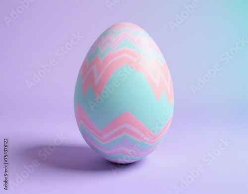 3. An image of an Easter egg designed with pastel-colored moonnee. 