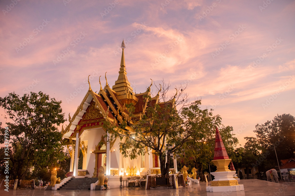 Naklejka premium THAILAND UBON RATCHATHANI CITY PILLAR SHRINE