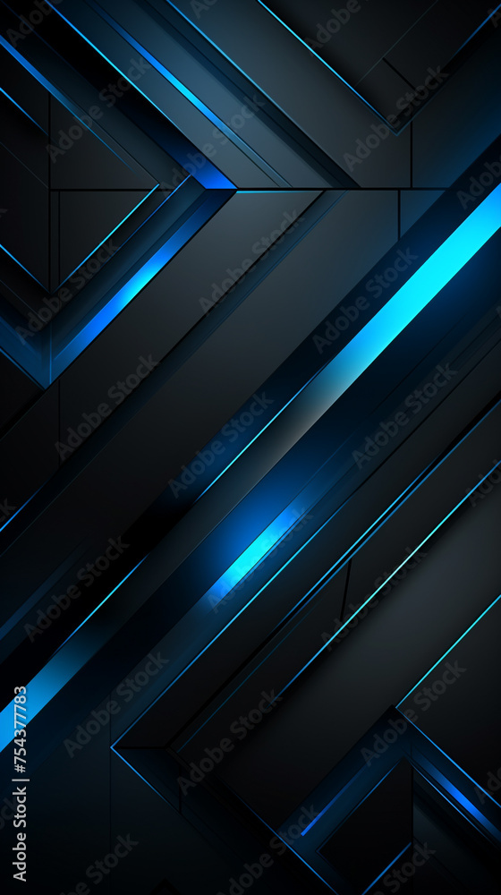 2d futuristic abstract wallpapers black background geometric background сreated with Generative Ai 2d futuristic abstract wallpapers black background geometric background сreated with Generative Ai