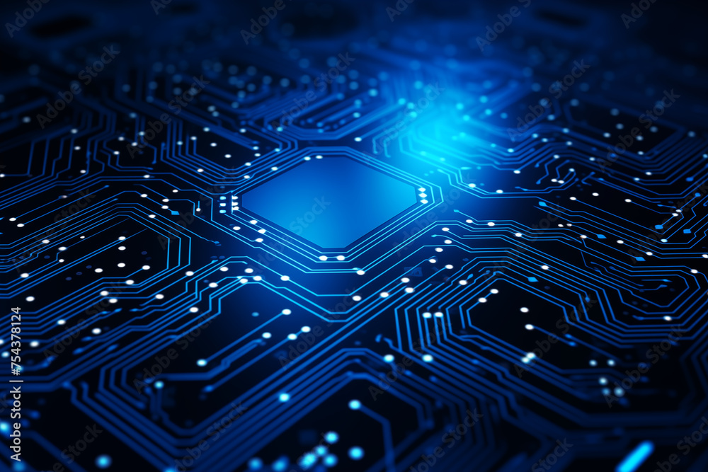 Electronic circuit board with chips Electronic circuit board with chips