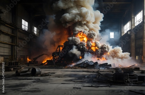 Explosion in the factory