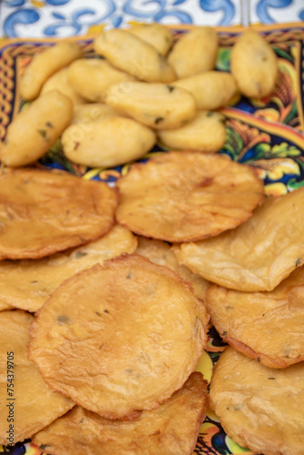 Panelle (Sicilian Chickpea Fritters) at Ballaro © laudibi