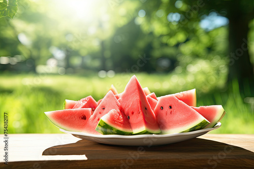 Bowl of Summer Watermelon o...