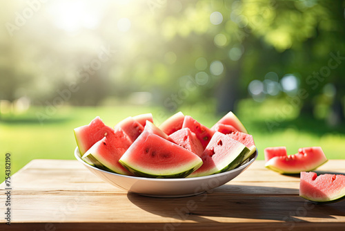 Bowl of Summer Watermelon o...