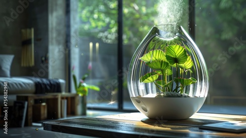A bioengineered venus flytrap with enhanced air purifying capabilities for indoor use photo