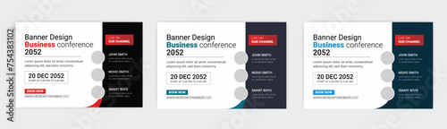 live webinar banner invitation social media post template and Marketing Strategies. corporate Business webinar invitation design	