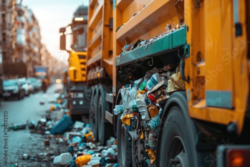 A smart city waste management system using AI to optimize collection routes and recycling processes