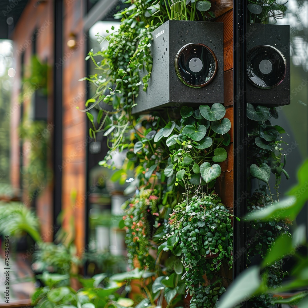 Fototapeta premium An IoT enabled smart garden system, automating watering and plant care