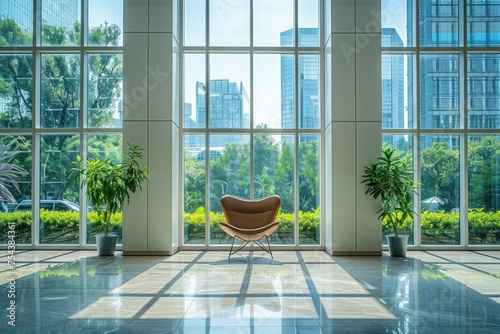 A dynamic glass window technology that adjusts tint to optimize natural light and reduce energy use
