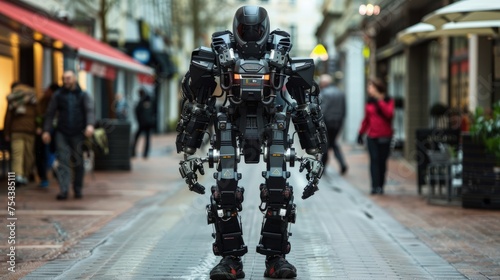 Wallpaper Mural A nanotech enhanced exoskeleton suit, providing superhuman strength and endurance for industrial workers Torontodigital.ca