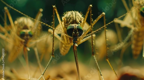 A public health campaign using genetically modified mosquitoes to eradicate malaria