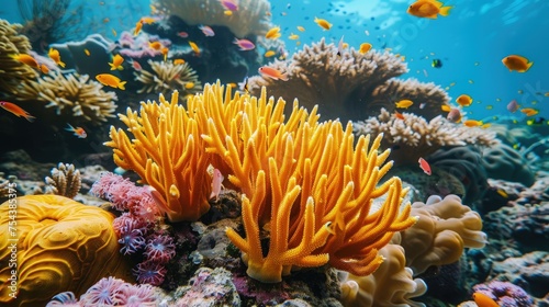 Genetically engineered coral reefs resistant to bleaching, aiding ocean restoration efforts © Gefo