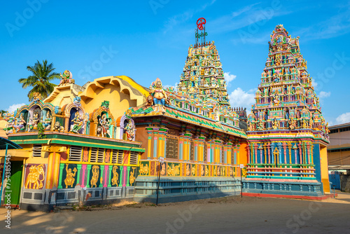 Bild auf Leinwand Ancient Hindu Temple Sri Bhadrakali Amman Kovil (Kali Kovil)