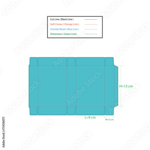 Biryany Masala box dieline template, Vector design