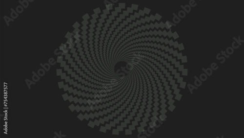 Abstract spiral round vortex dotted urgency data cycle background.