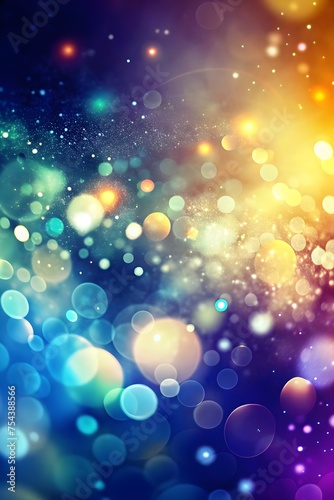 colorful bokeh background, abstract blurred background