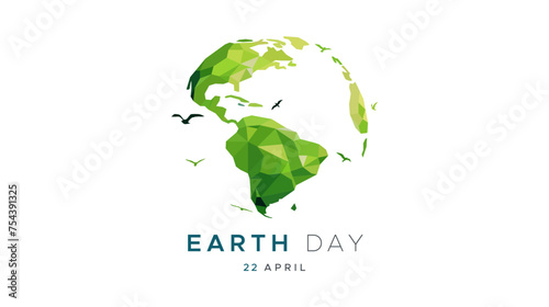 Happy World Earth Day, April 22. preserving nature. Care about the earth. Vector illustration with the concept of increasing awareness and appreciation of the world community 
