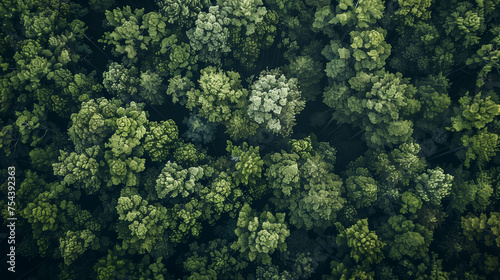 aerial view of forest, plants are very important for a healthy environment and for saving planet from environmental disasters 