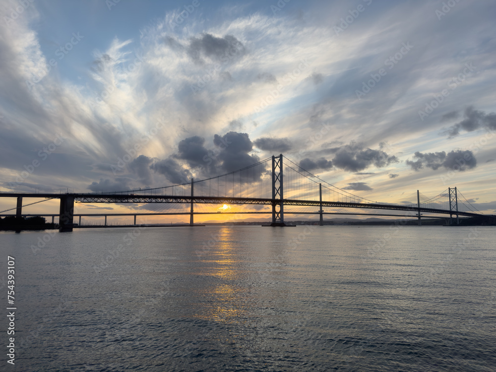 bridge in the evening bridge in the evening