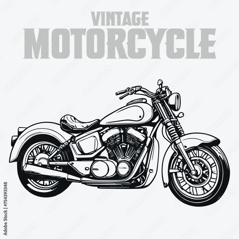 vintage-old-motorcycle-black-vector-motorcycle-silhoutte-vector-bike