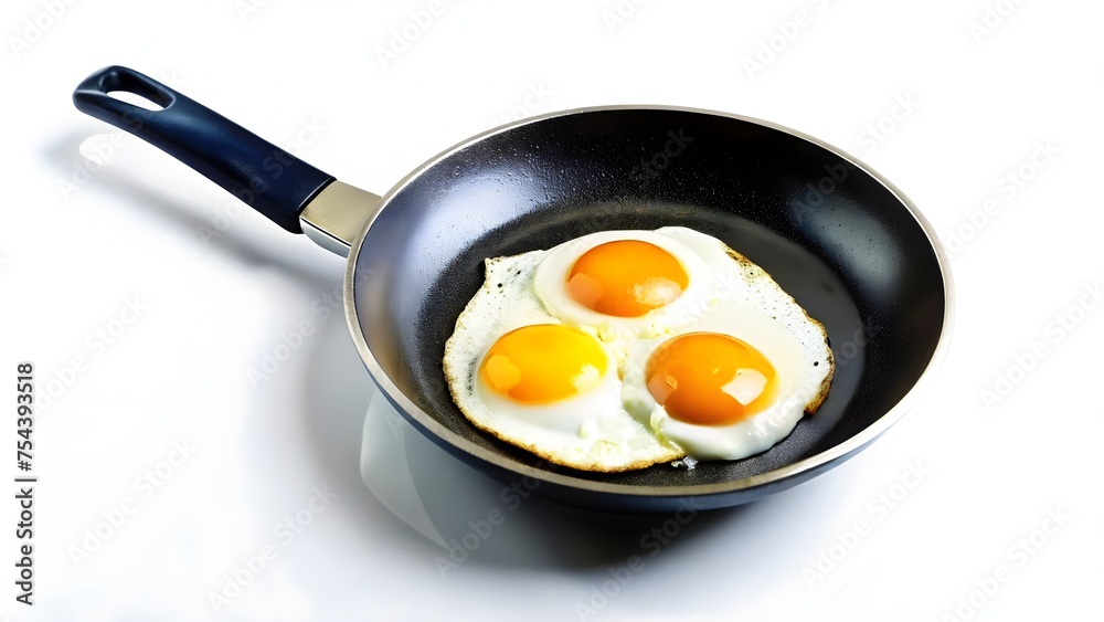 fried eggs in a frying pan fried eggs in a frying pan