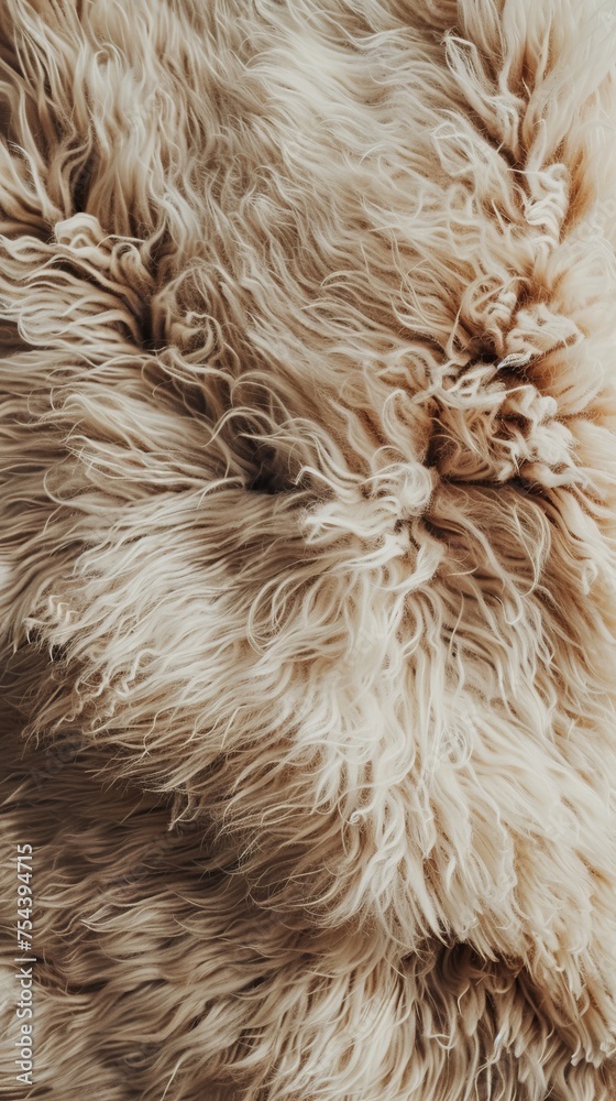 Fototapeta premium Short hair carpet, animal beige, generated with AI