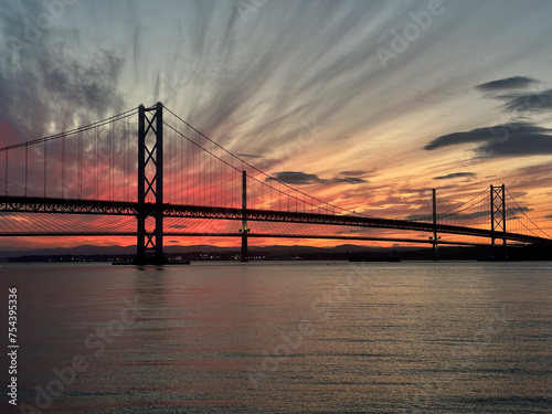 Fototapeta Naklejka Na Ścianę i Meble -  sunset over the bridge