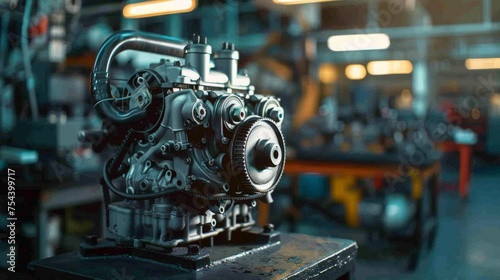 Precision engine work in the mechanics domain, where expertise meets the art of car maintenance