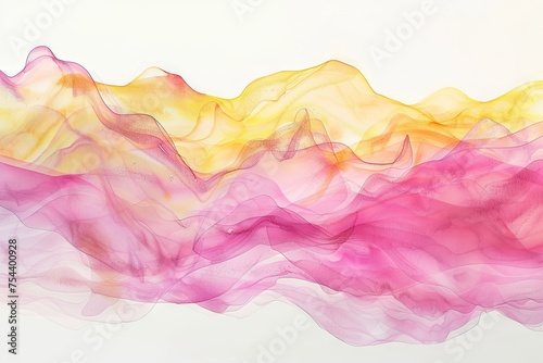 Alcohol ink pink yellow texture. Fluid ink abstract background. pink yellow abstract painting background. Generative ai