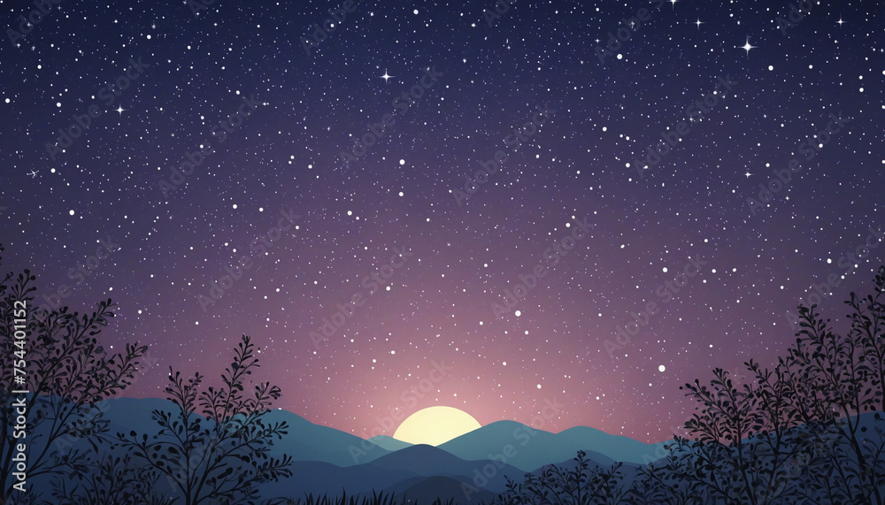 Clip art background of pop starry sky