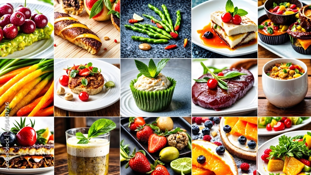collage of images of food